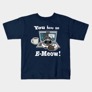 Cat T-Shirt - You have an E-Meow! - Siamese Cat Kids T-Shirt